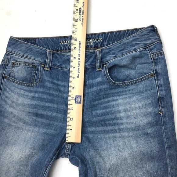 American Eagle Women's Jeans Boy Jean Straight Leg size 4 length 28" - Picture 5 of 12